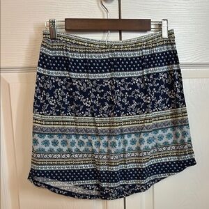 Old Navy Floral Patterned Mini Skirt